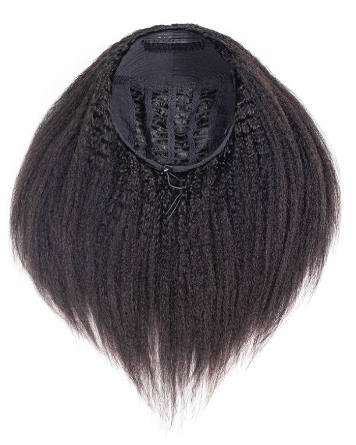 Kinky Blow-out Breathable Cap Half Wig