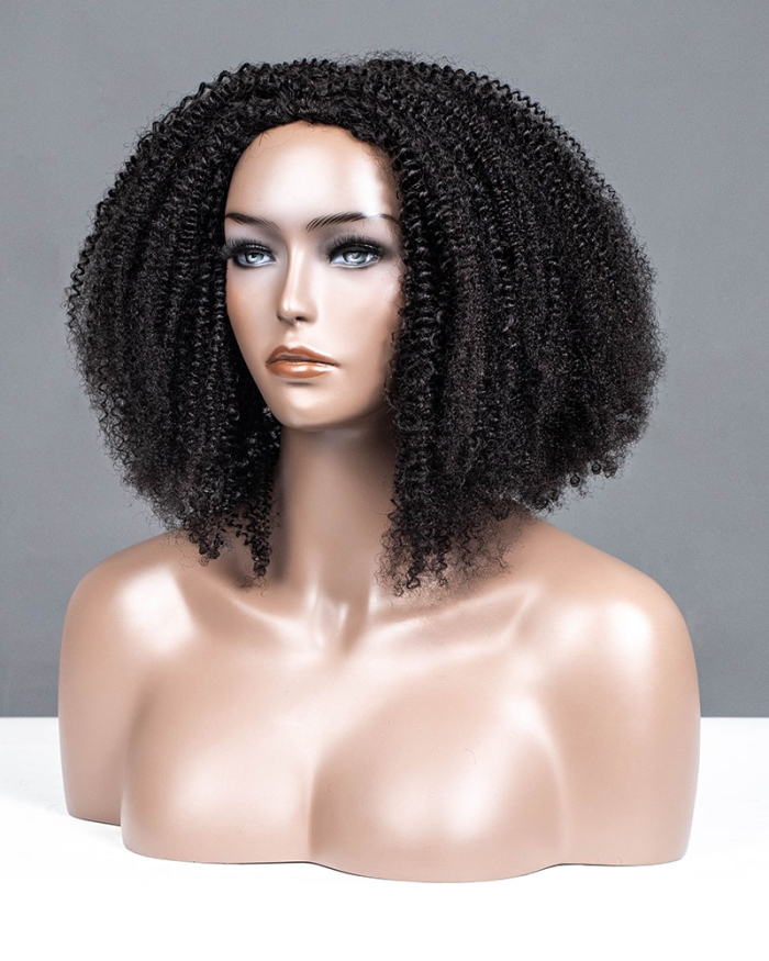 Kinky & Coily Breathable Cap Half Wig