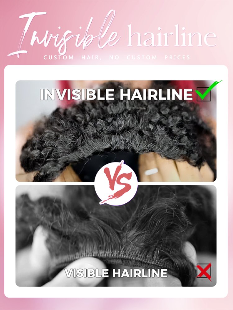 Kinky & Coily Breathable Cap Half Wig