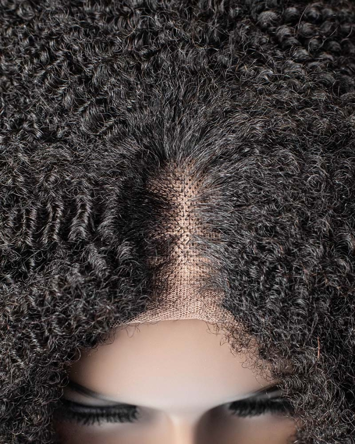 Kinky Texture All In One Half Wig