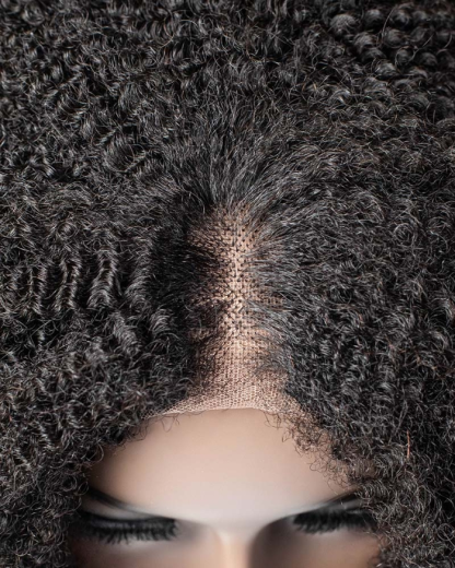 Kinky Texture All In One Half Wig
