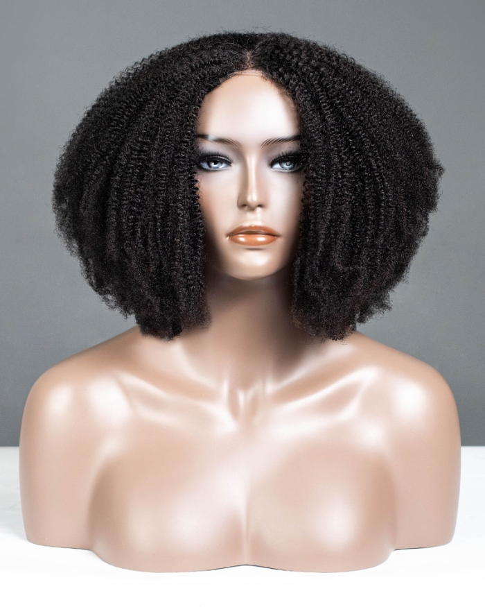 Kinky Texture All In One Half Wig