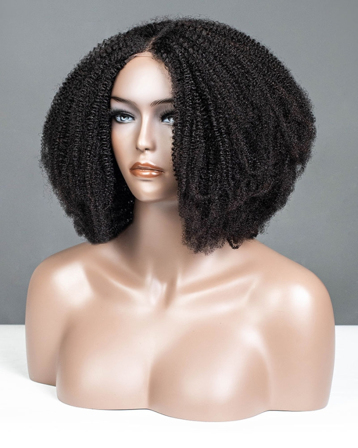 Kinky Texture All In One Half Wig