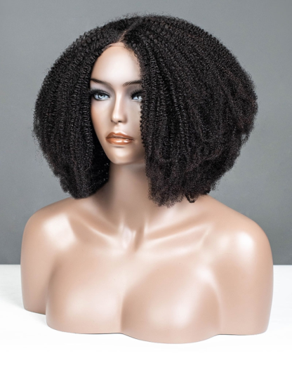 Kinky Texture All In One Half Wig
