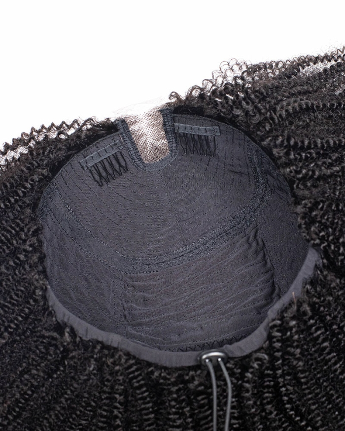 Kinky Texture All In One Half Wig