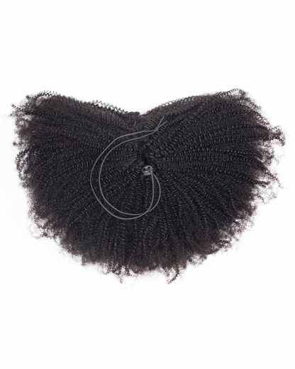 Kinky Texture Breathable Cap Half Wig