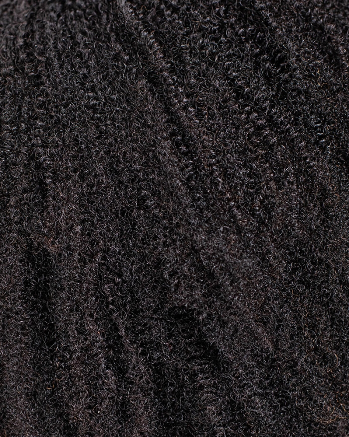 Kinky Texture Breathable Cap Half Wig