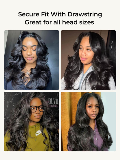 Maya Body Wave Flip Over Half Wigs with Drawstring Glueless Human Hair Wigs