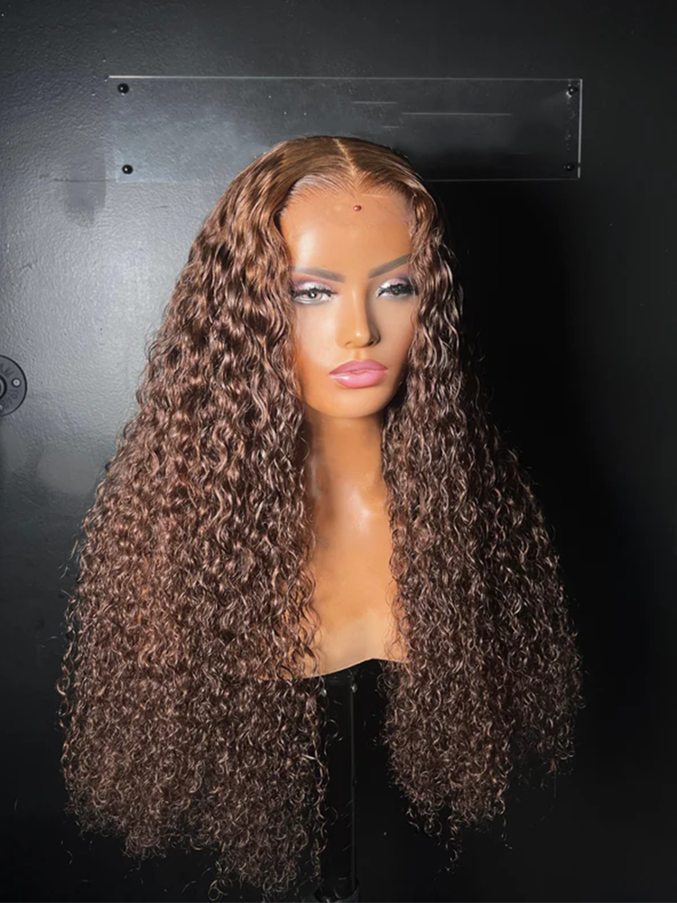 Nora Brown Deep Wave Luxury Custom Wigs