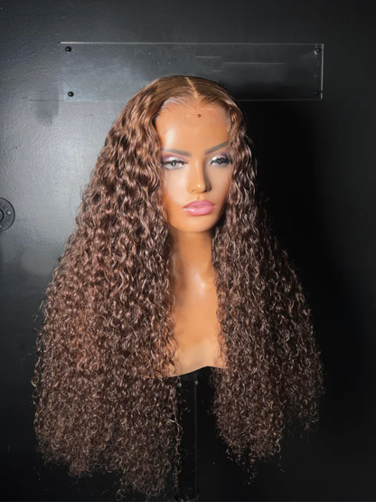 Nora Brown Deep Wave Luxury Custom Wigs