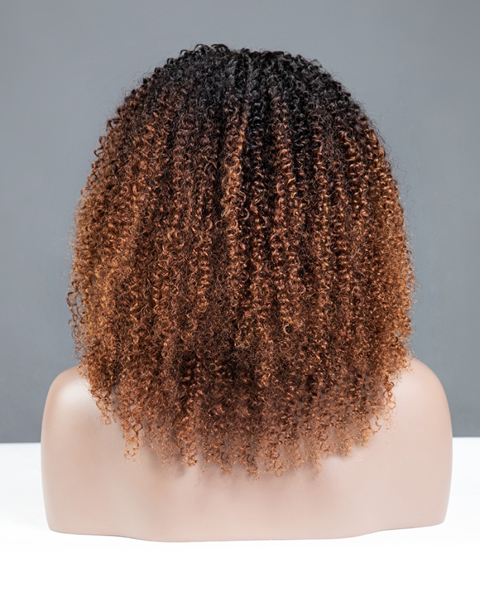 Ombre Breathable Cap 3 In 1 Half Wig