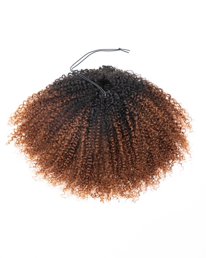 Ombre Breathable Cap 3 In 1 Half Wig