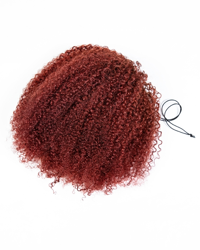 Red Hot Breathable Cap 3 In 1 Half Wig