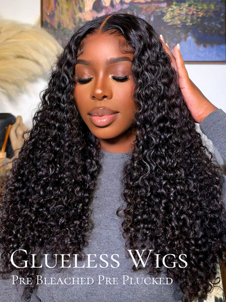 Zendaya Bleached Knots Glueless Curly Wig 13x6 Lace Front Human Hair Wigs With Drawstring Pre Plucked