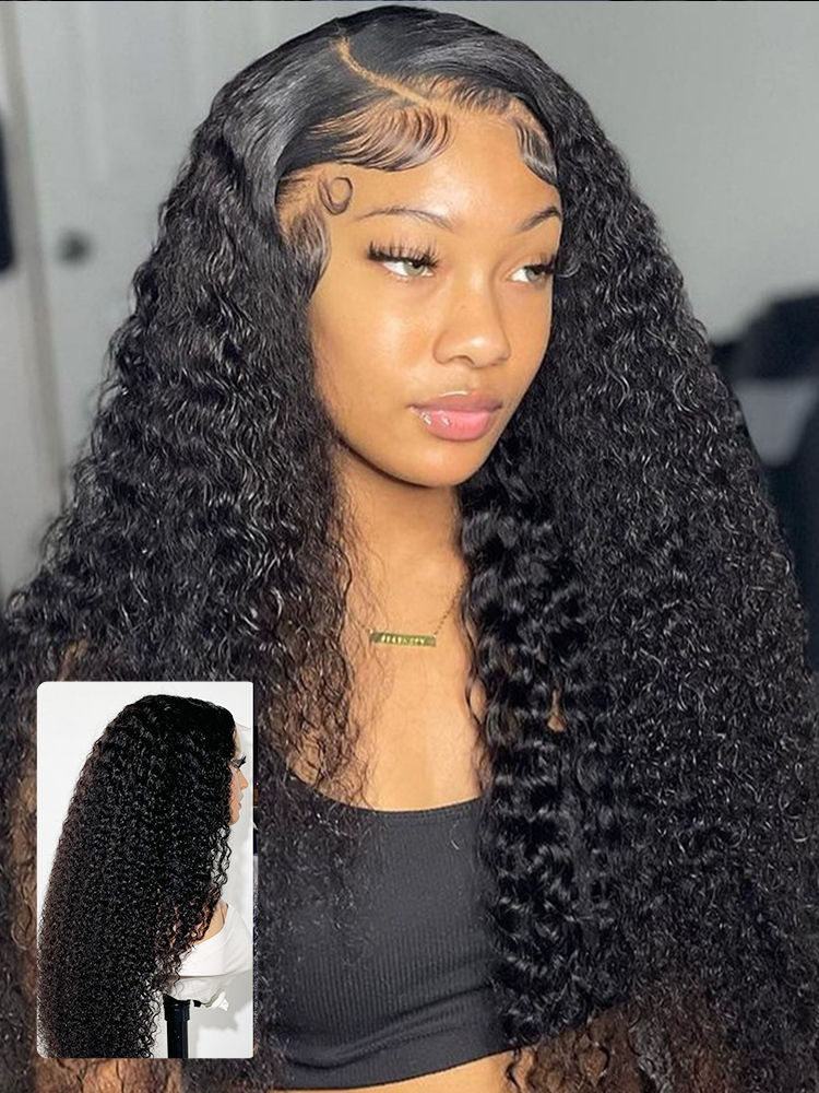 Zendaya Bleached Knots Glueless Curly Wig 13x6 Lace Front Human Hair Wigs With Drawstring Pre Plucked