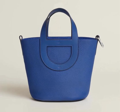 Blue bucket bag