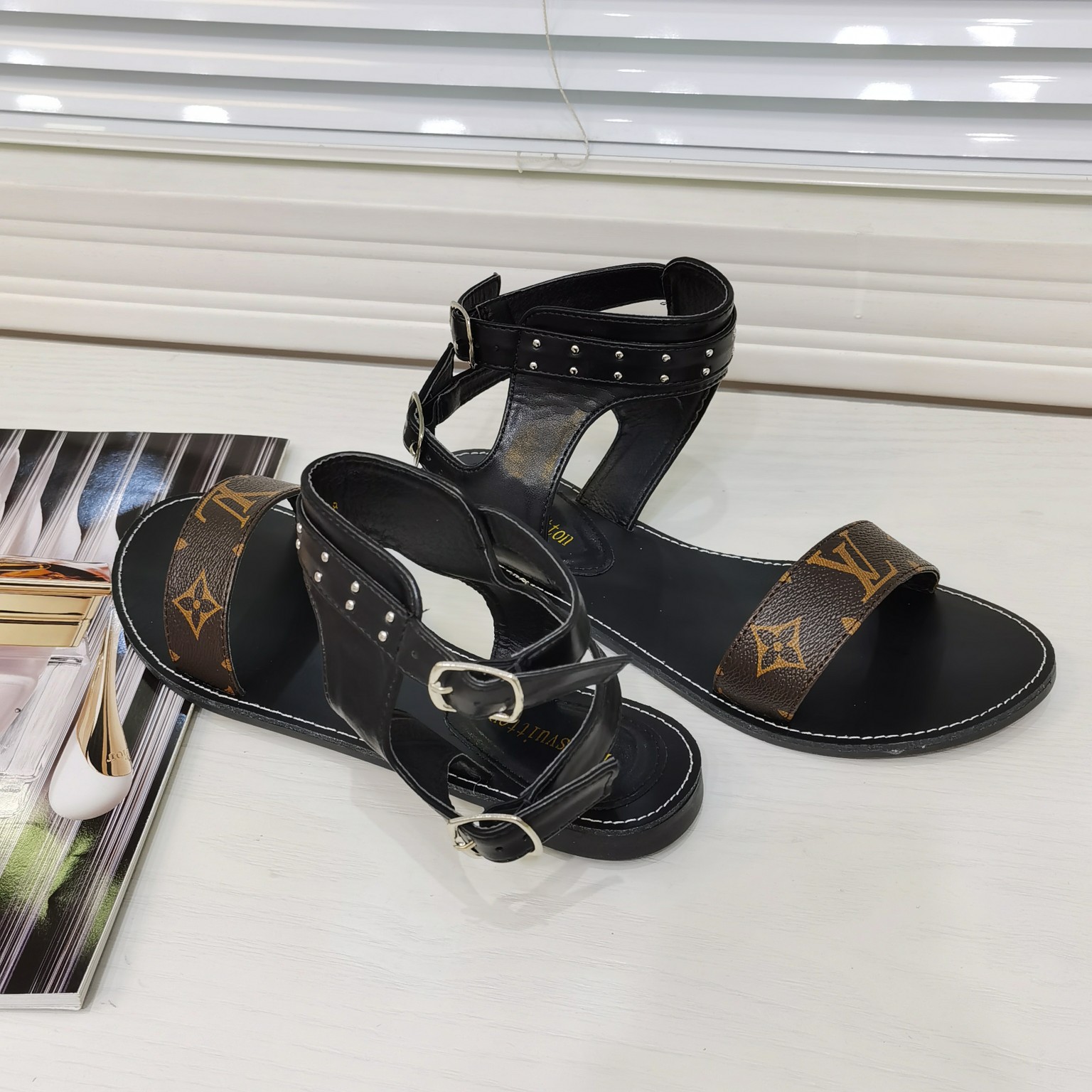 Nomad Monogram Sandals