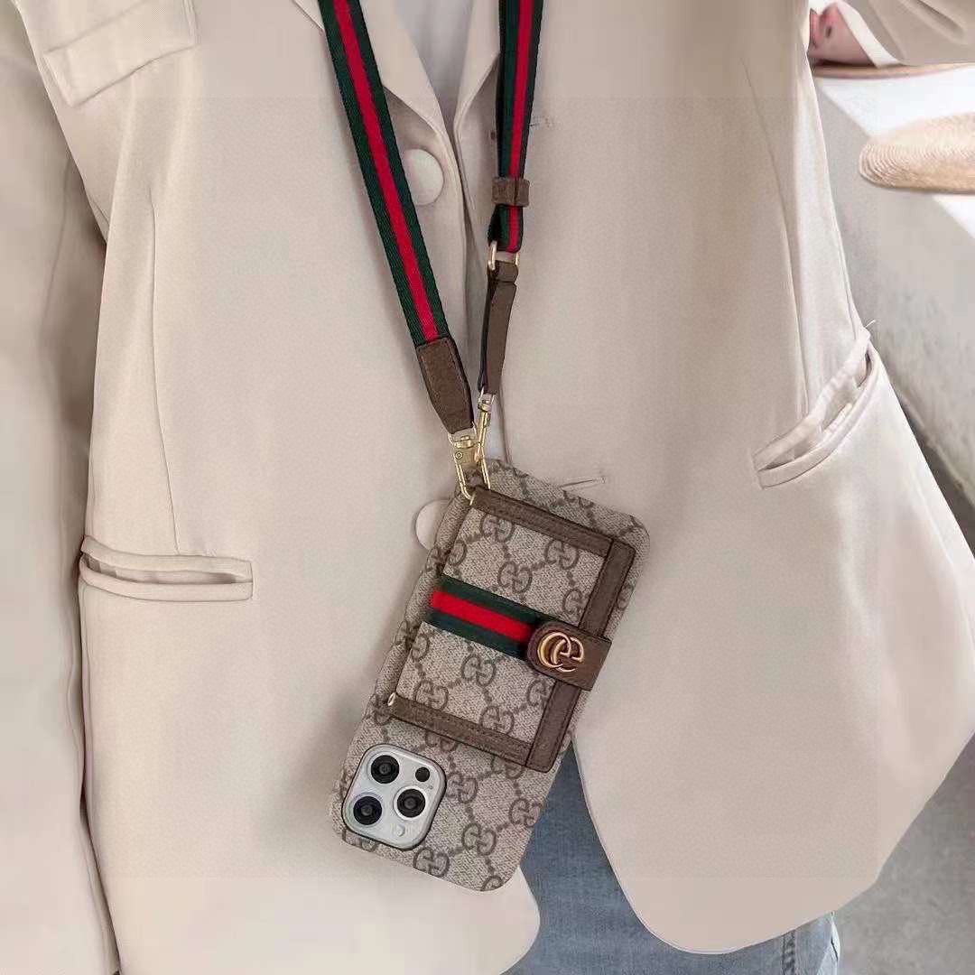 Web Crossbody Card Holder Phone Case