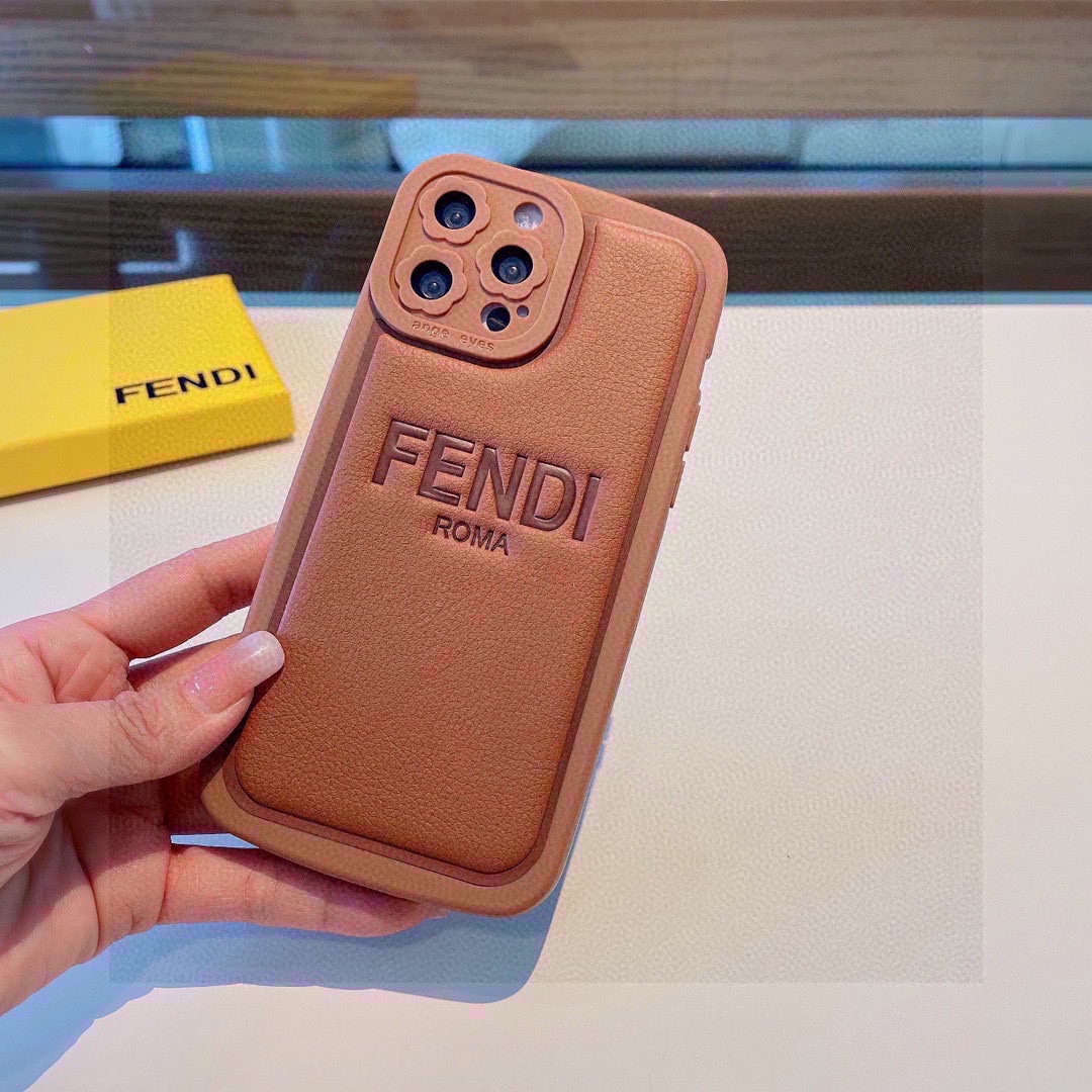 Embossed leather full cover mobile phone case