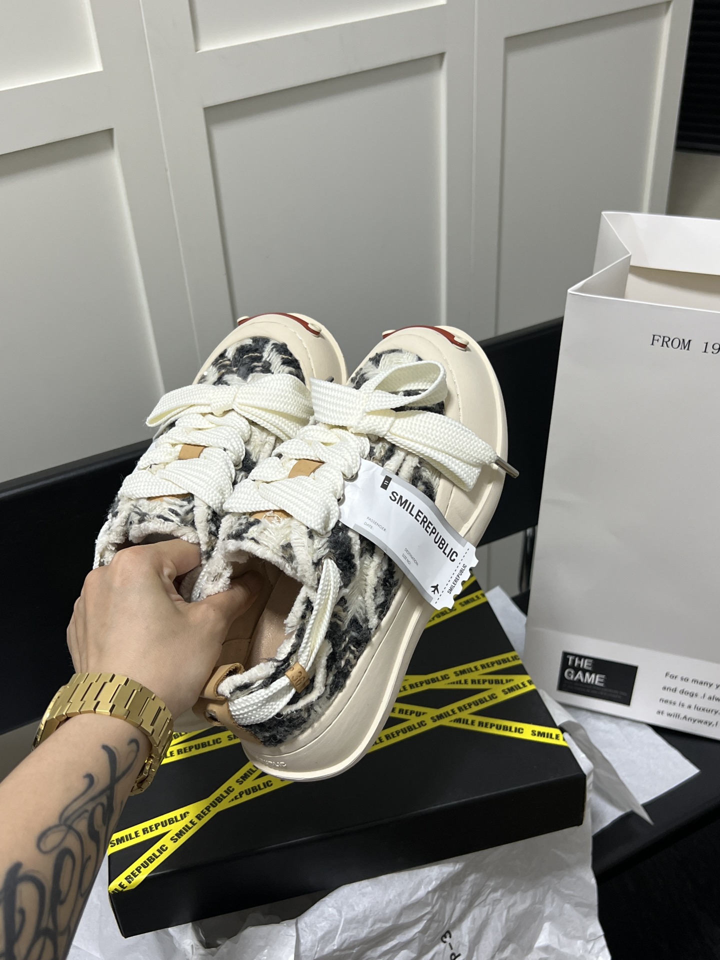 Black White Chevron Best Black Casual Shoes