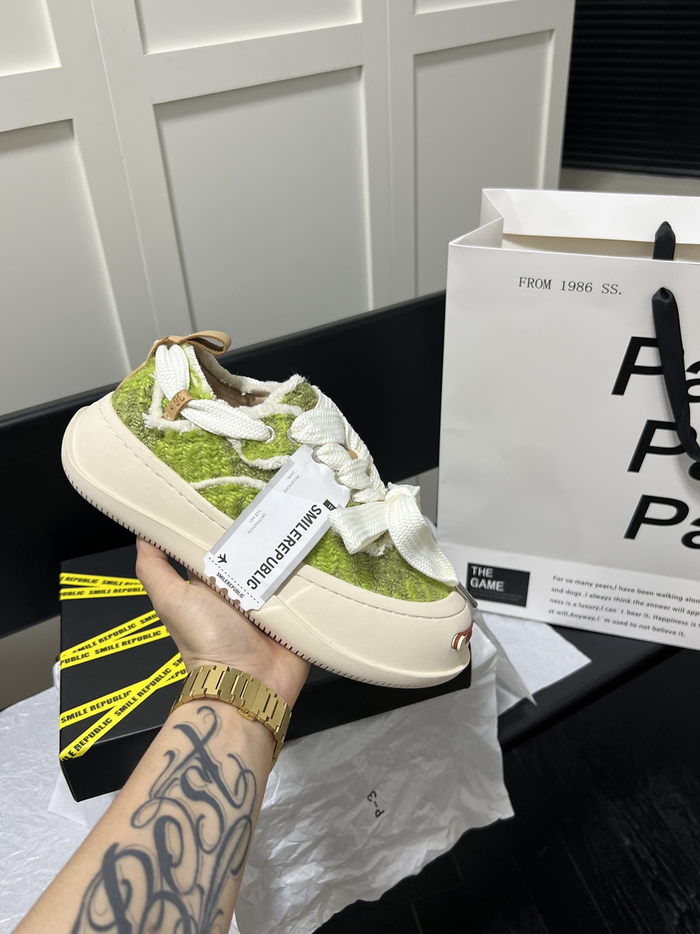 Olive Green Low Top Sneaker