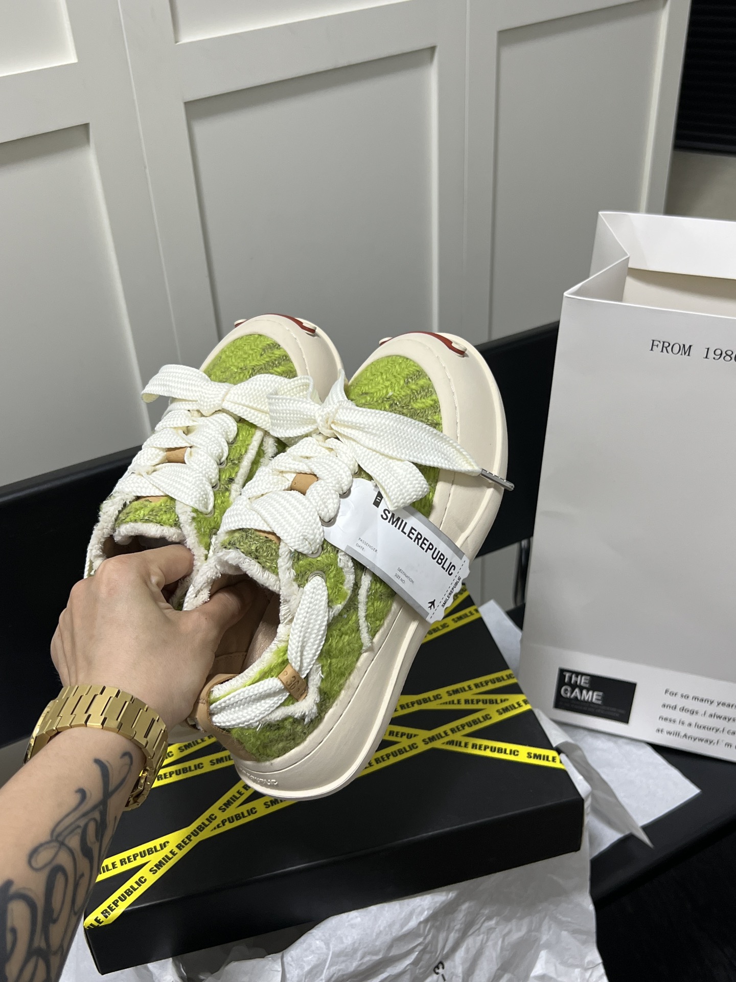 Olive Green Low Top Sneaker