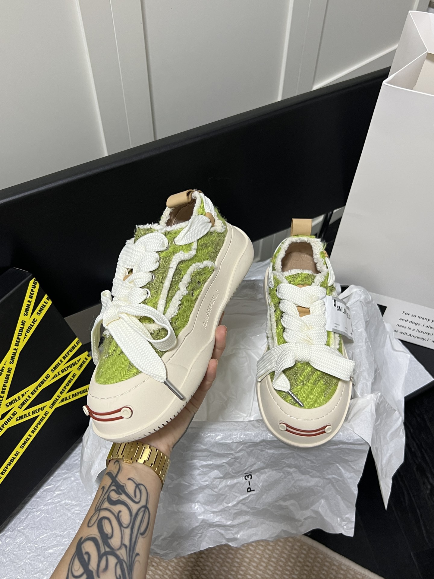 Olive Green Low Top Sneaker