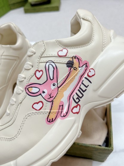 Calfskin Casual Clunky Womens Rhyton Sneakers