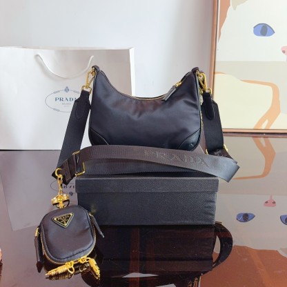 Re-Edition 2005 Re-Nylon and Saffiano leather bag