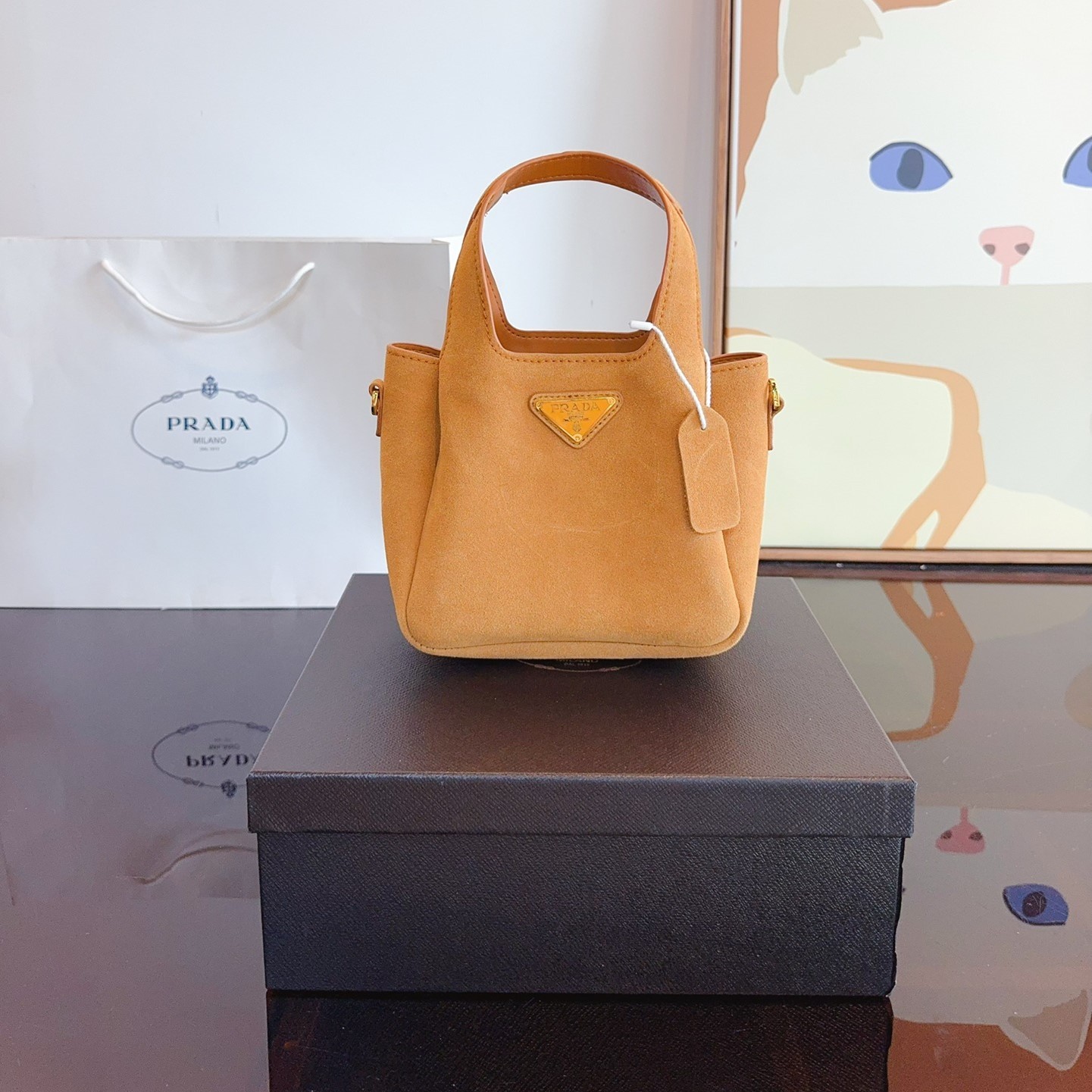 Leather mini bag