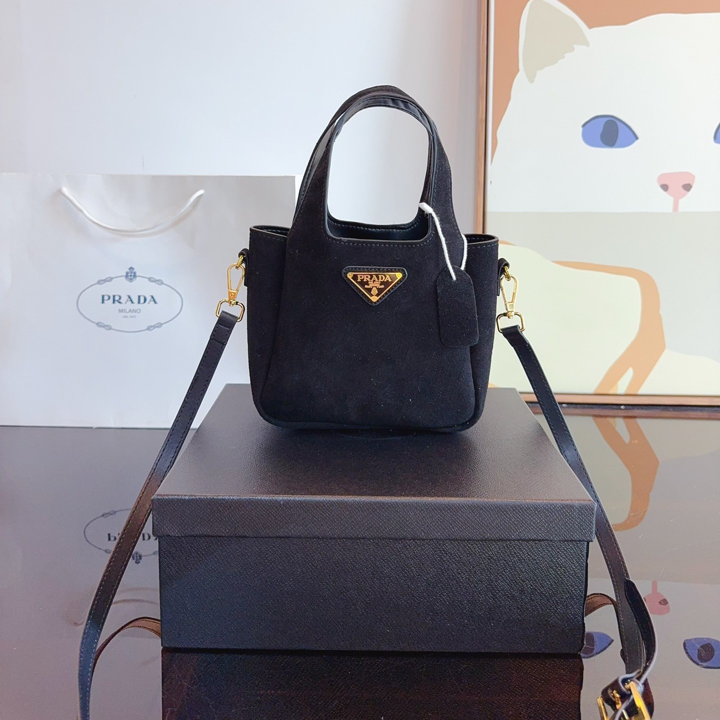 Leather mini bag
