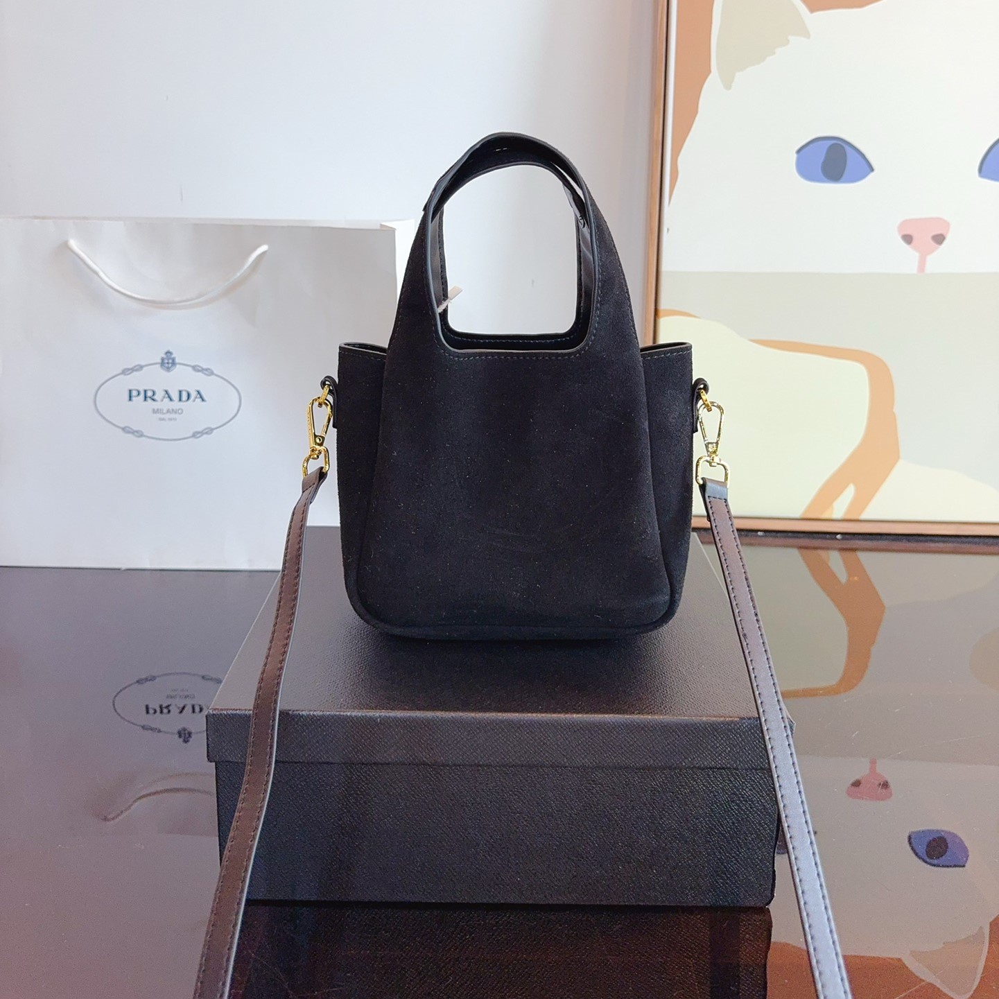 Leather mini bag