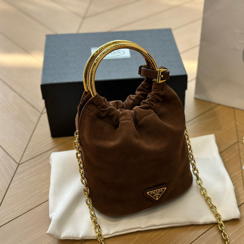 Suede mini-bag