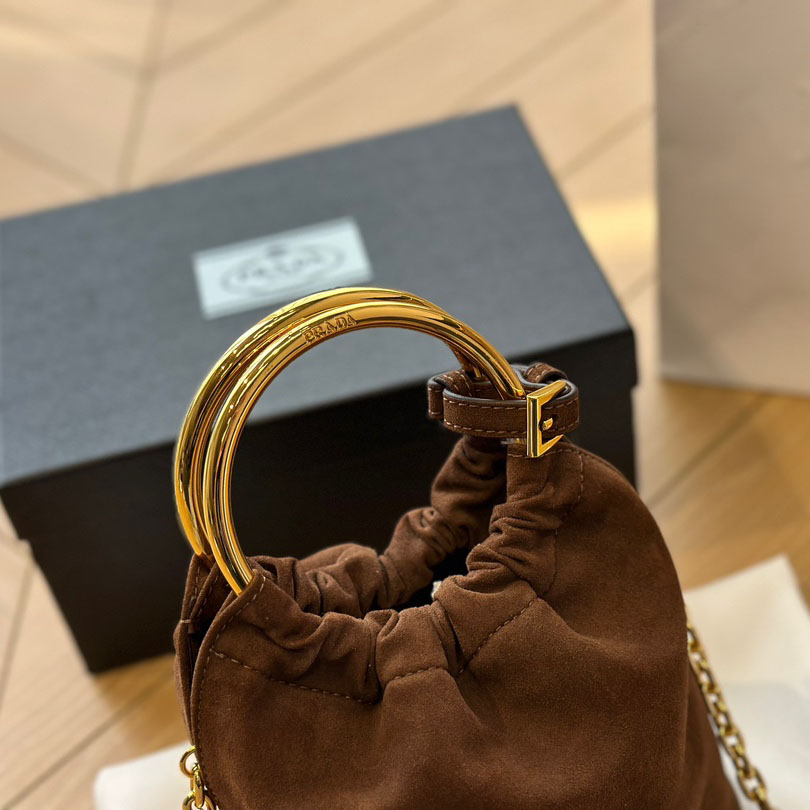 Suede mini-bag