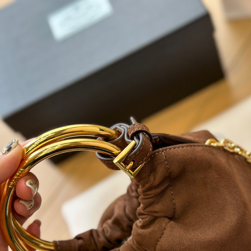 Suede mini-bag
