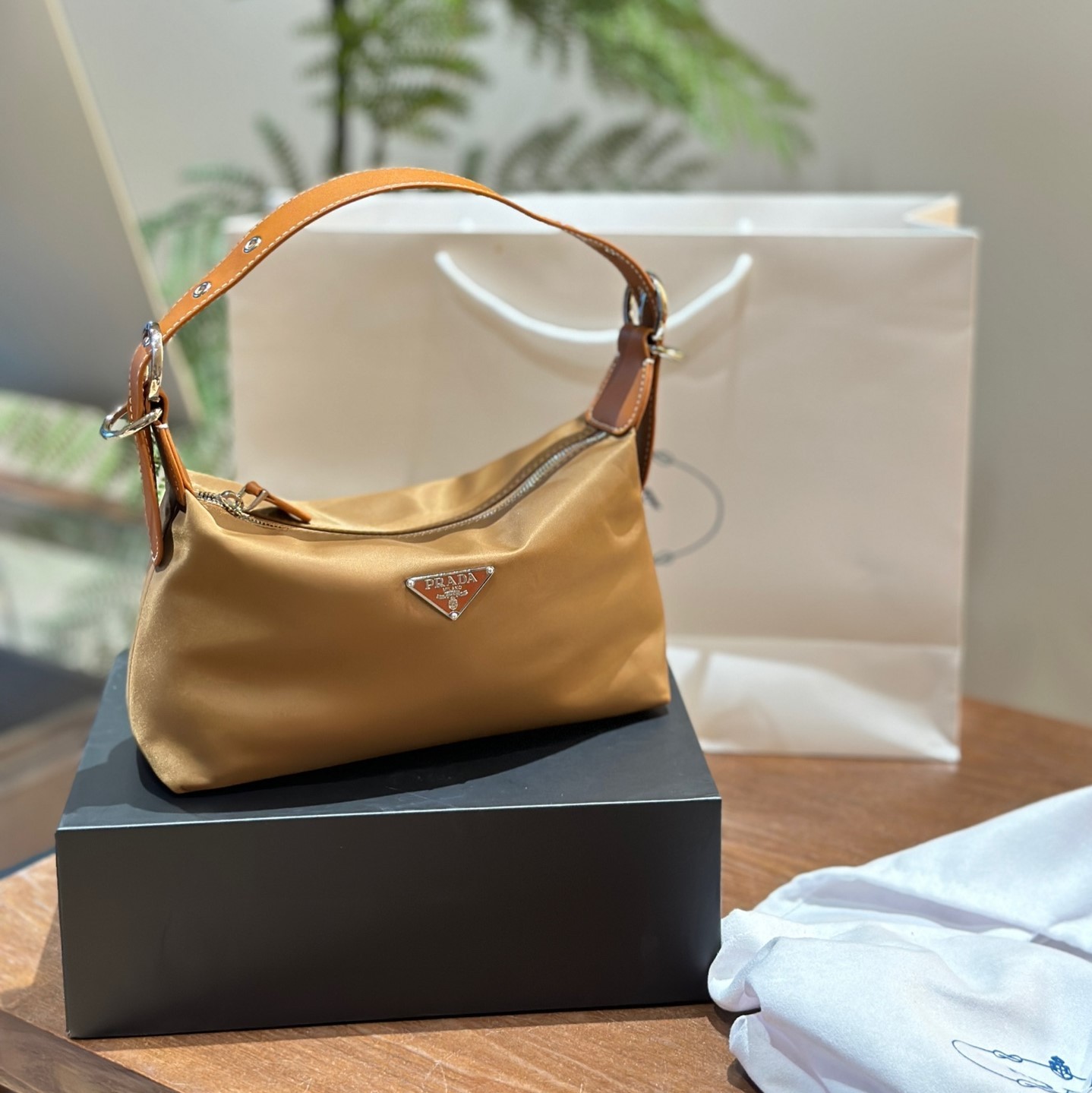 Re-Edition 2005 Re-Nylon and Saffiano mini bag