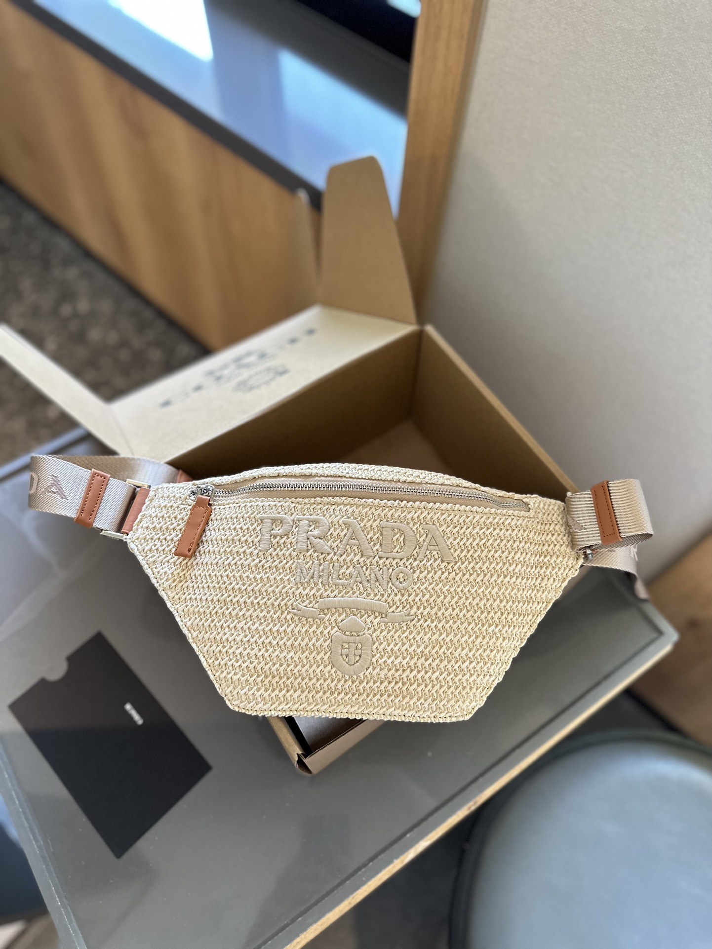 Crochet belt bag