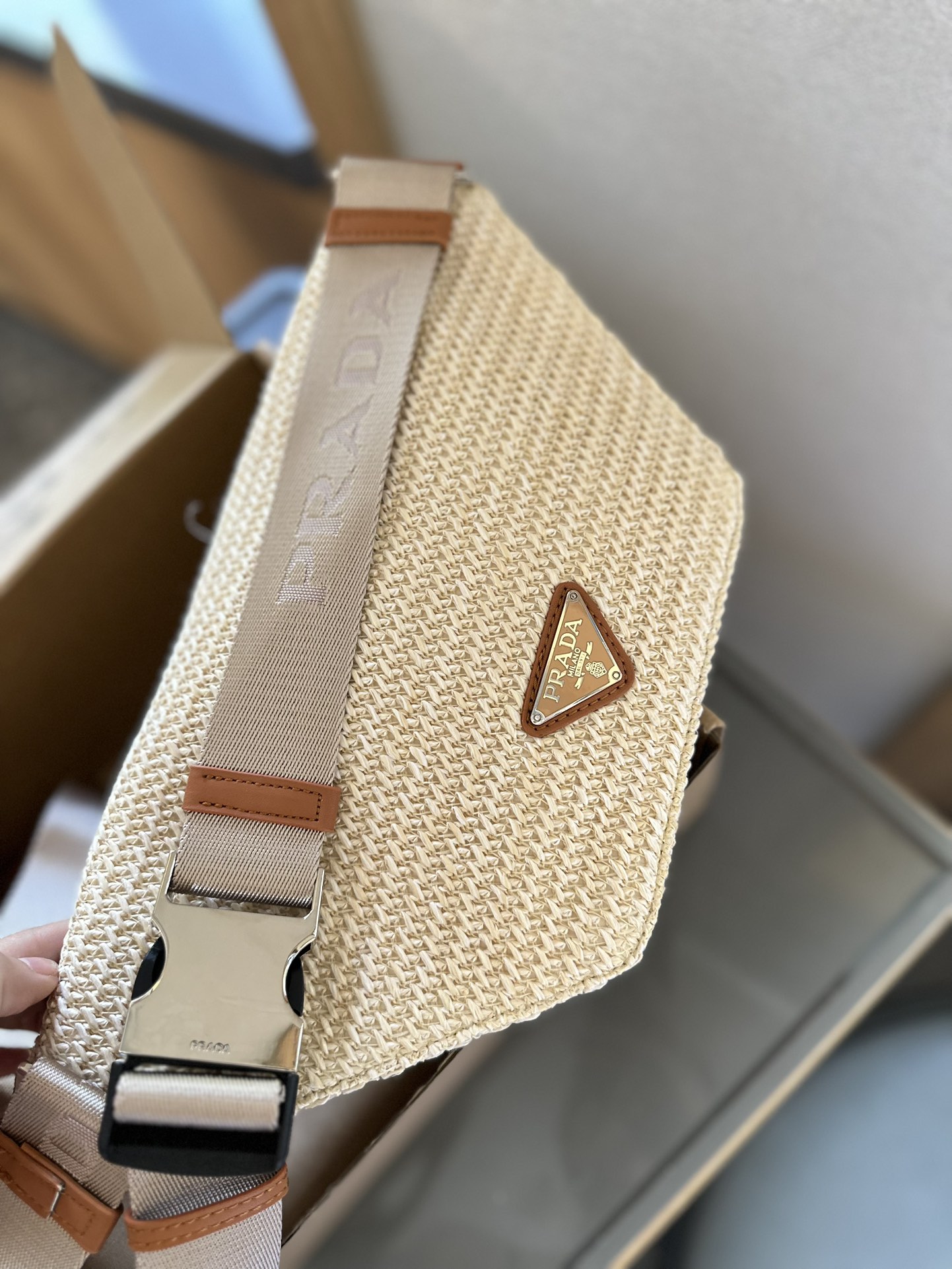 Crochet belt bag