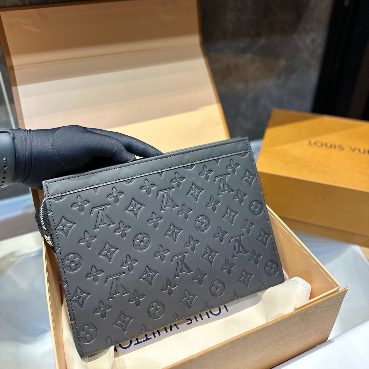 Taigarama Pochette Voyage MM Gunmetal