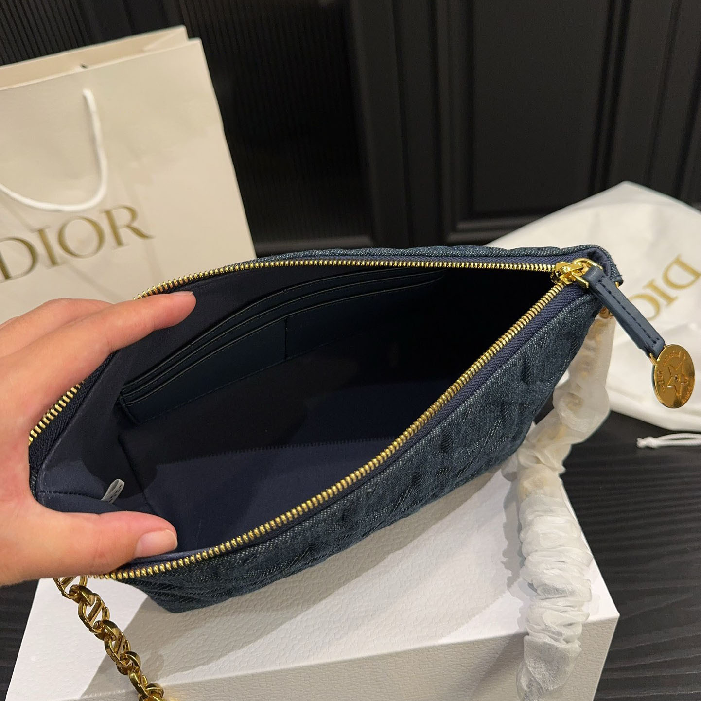Hobo Bag with Chain