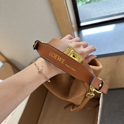 Cubi Anagram Jacquard & Calfskin Shoulder Bag