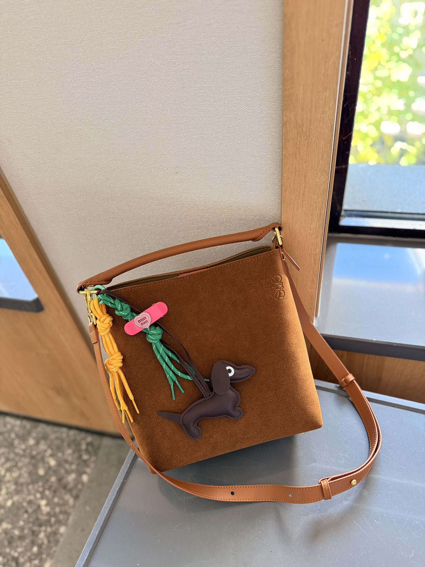 Suede Shoulder Bag