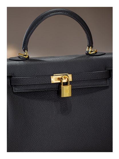 KELLY 25 FIRST LAYER TOGO COWHIDE BLACK
