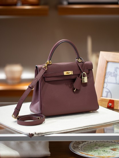 KELLY 25 FIRST LAYER TOGO COWHIDE HAVANA