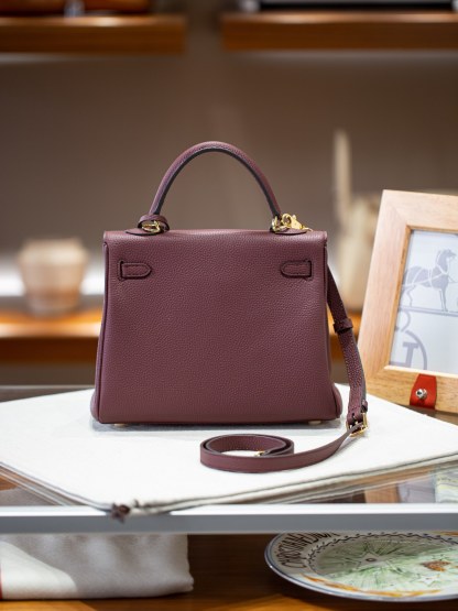 KELLY 25 FIRST LAYER TOGO COWHIDE HAVANA