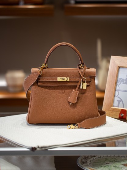 KELLY 25 FIRST LAYER TOGO COWHIDE BROWN
