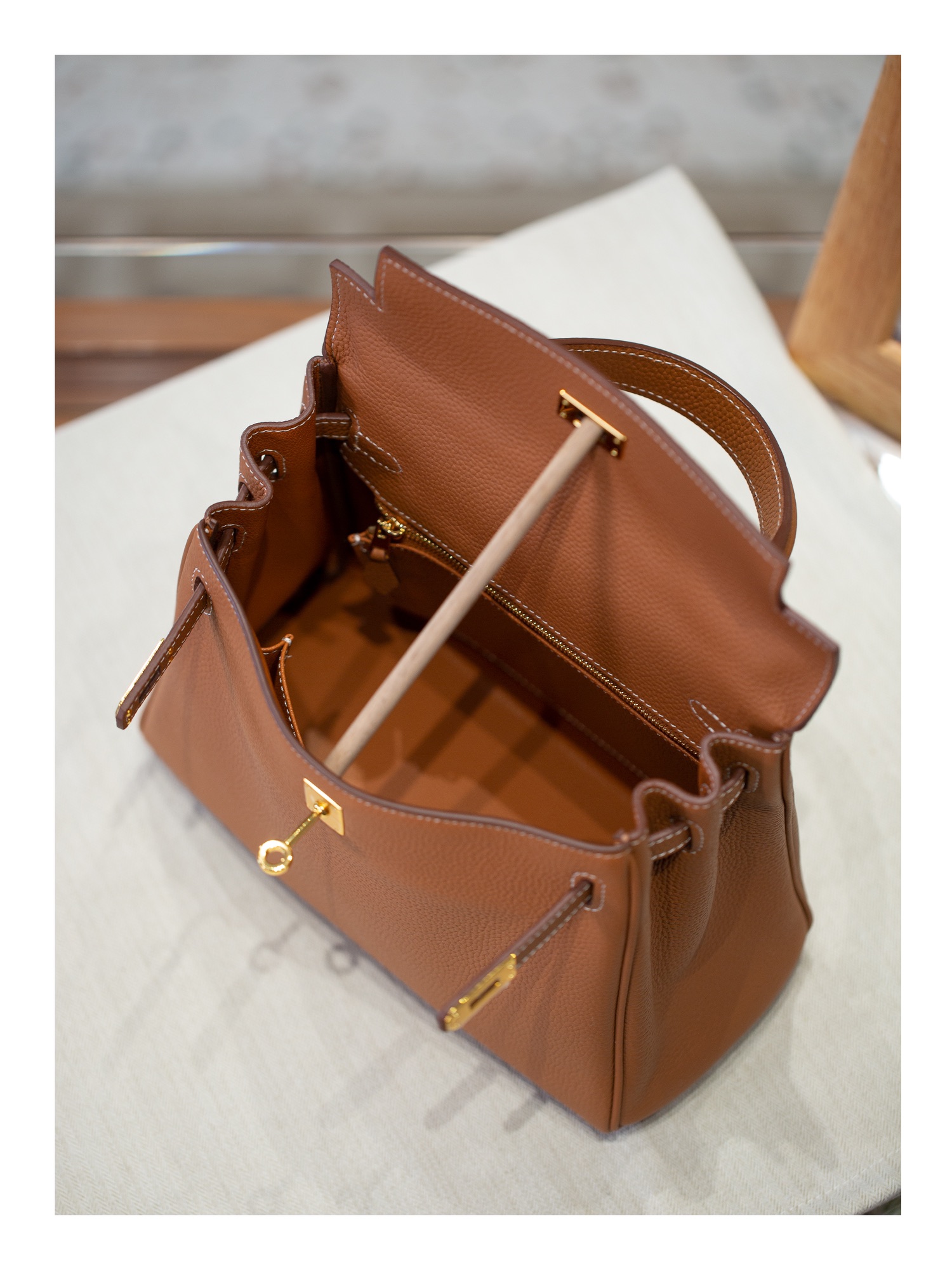 KELLY 25 FIRST LAYER TOGO COWHIDE BROWN