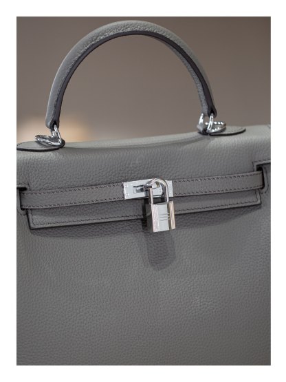 KELLY 25 FIRST LAYER TOGO COWHIDE GREY
