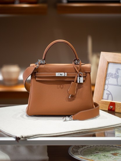 KELLY 25 FIRST LAYER TOGO COWHIDE BROWN