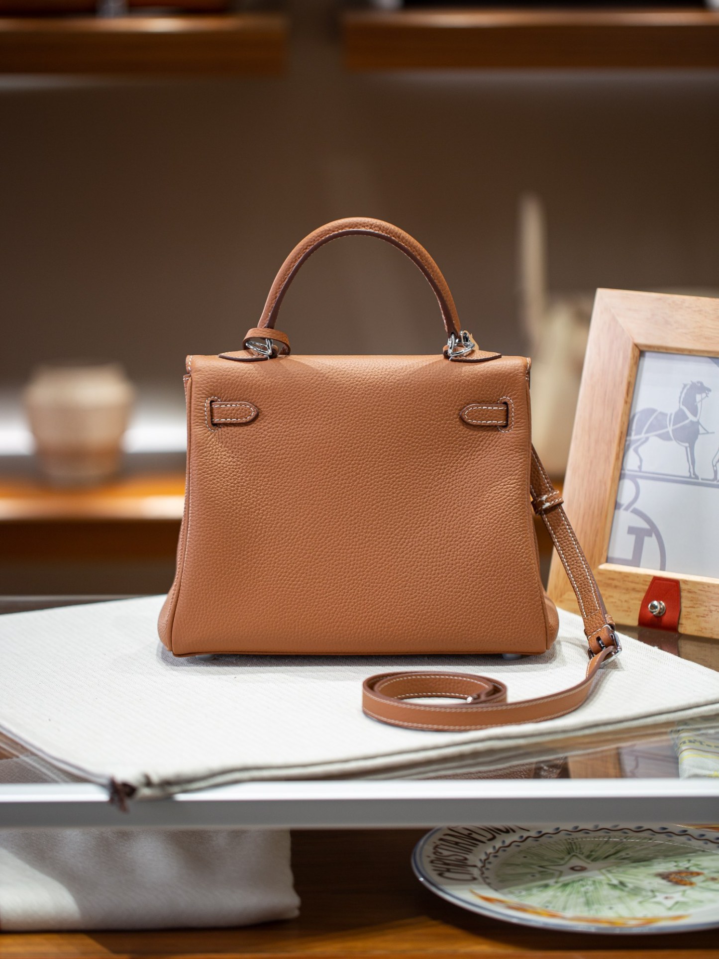 KELLY 25 FIRST LAYER TOGO COWHIDE BROWN